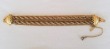 Vintage Monet Multistrand Goldtone Bracelet  
