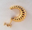 Vintage Gold Tone Screw Back Clip-on Earrings