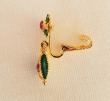 Vintage Petite Christmas Clip Dangle Earrings