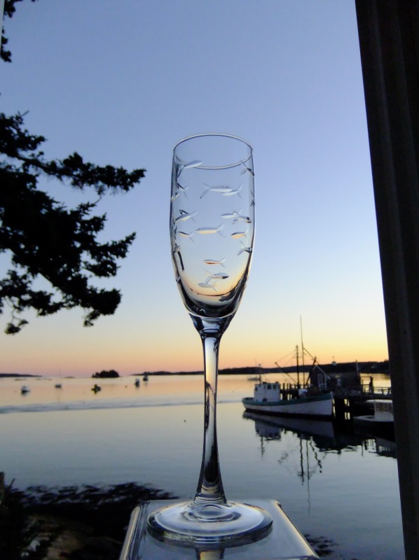 Rolf School of Fish Champagne Flute