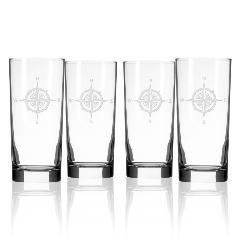 Compass Rose 15 oz. Highball/Water/Iced Tea/Cooler