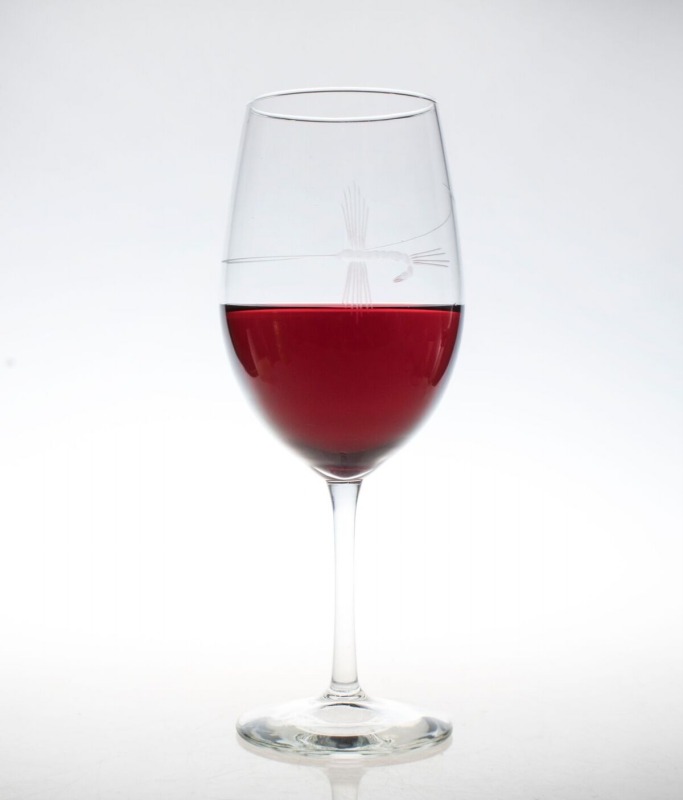 Etched Fly Fishing 18 oz. All Purpose Wine