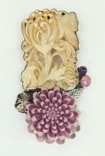 Amy Kahn Russell Carved Fossilized Mammoth Ivory Pin-Pendant