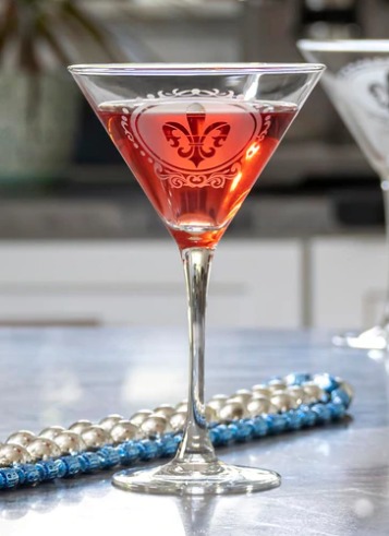Rolf Royal Fleur de Lis Martini 10 oz