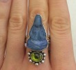 Echo of the Dreamer Hand Carved Opal & Peridot Quan Yin Statement Ring