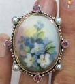 Mars & Valentine Antique English Porcelain Statement Ring