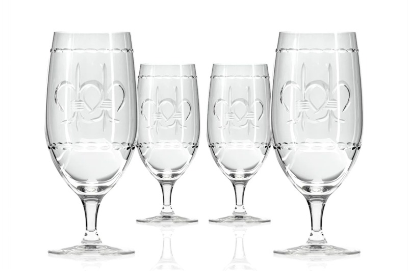 Rolf Fleur de Lis Footed Iced Tea