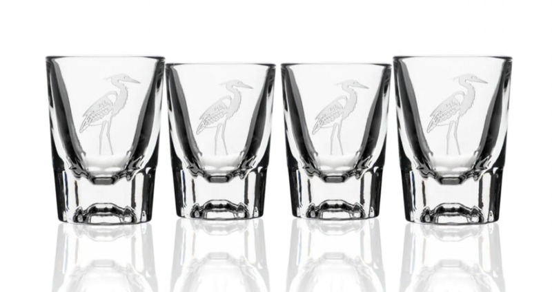 Rolf Heron Fluted Shot Glass