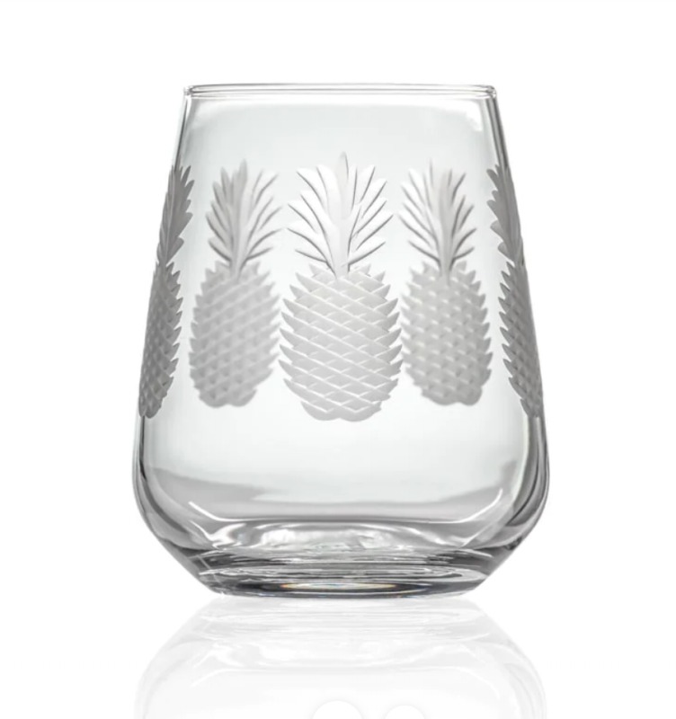 Rolf Fresh Pineapple 15.75 oz. Stemless Wine Tumbler