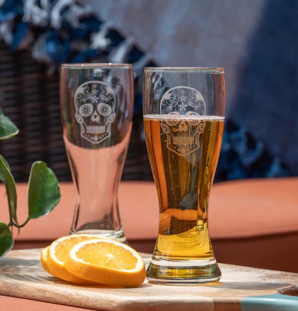 Rolf Sugar Skull  20 oz Large Beer Pilsner Glass