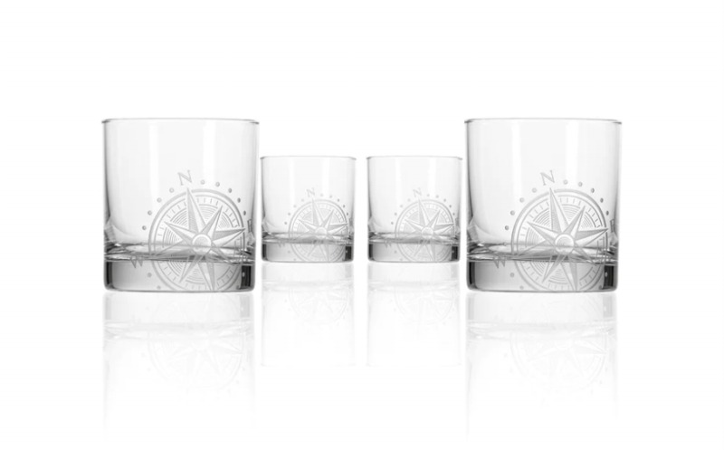 Rolf Compass Star 10 oz On the Rocks Glass