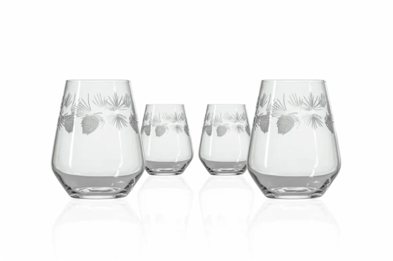 Rolf Icy Pine 18 oz. Stemless Wine 