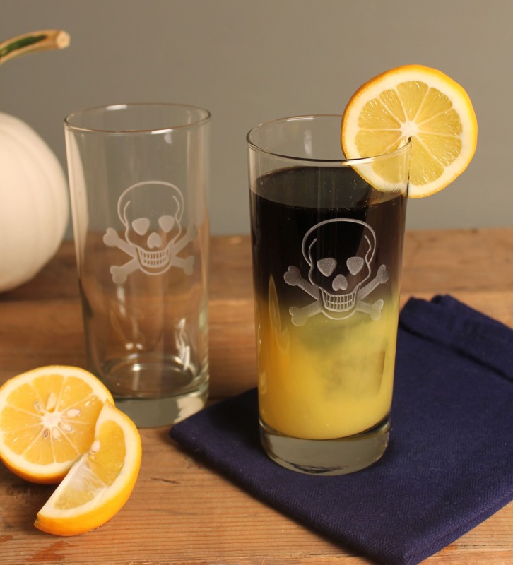 Rolf Skull & Cross Bones 15 oz. Highball/Water/Cooler/Iced Tea