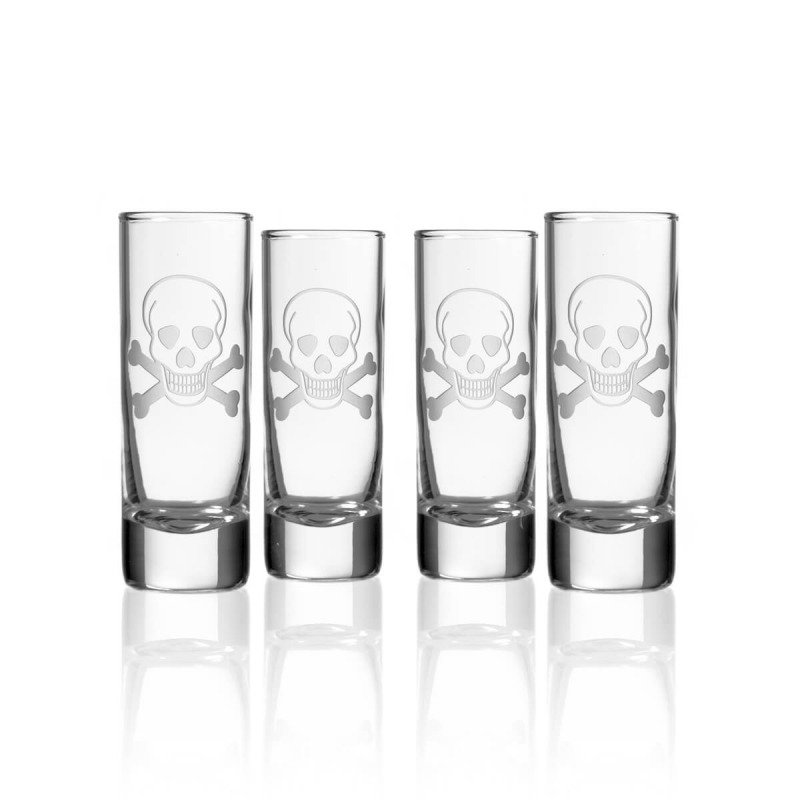 Rolf Skull & Cross Bones 2.5 oz. Cordial Glass