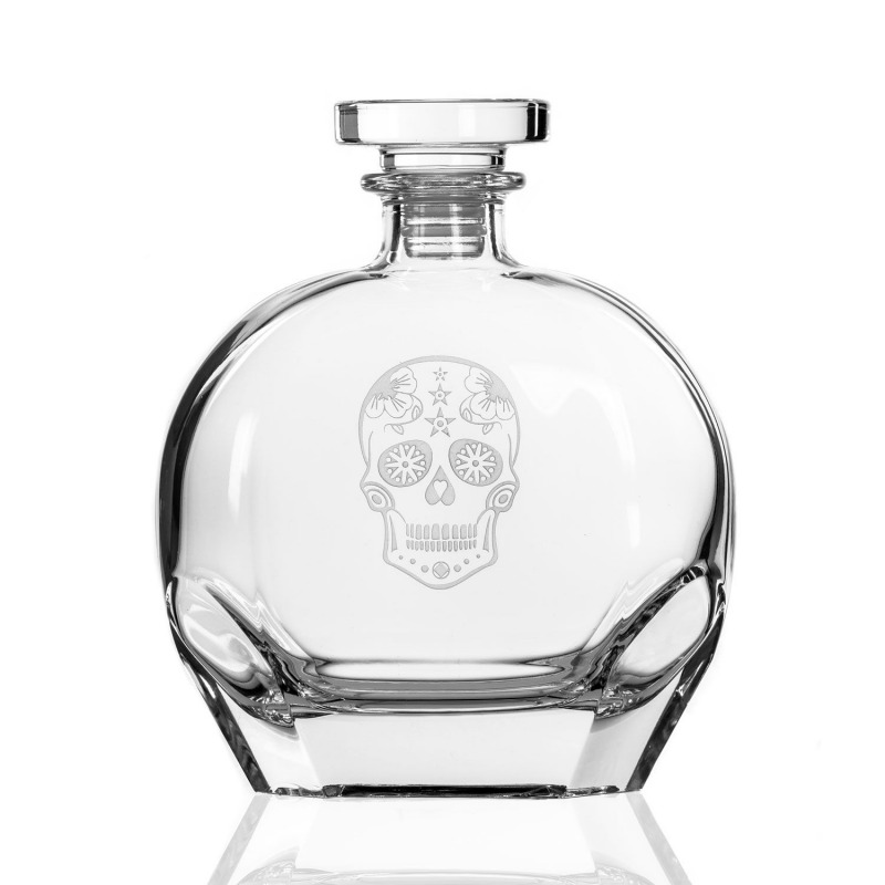 Sugar Skull 23 oz Decanter