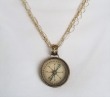 Mars & Valentine Antique Victorian Large Compass Statement Necklace