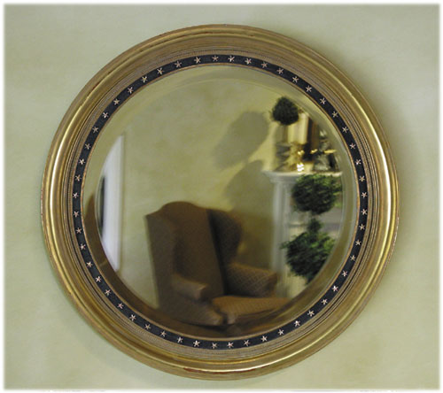 Gold Star Beveled Mirror