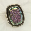 Titanium Agate Drusy Ring
