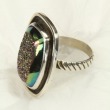 Titanium Agate Drusy Ring
