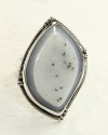 Natural Agate Drusy Statement Ring