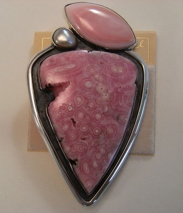 Amy Kahn Russell Rhodonite Pin-Pendant
