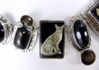 Hand Painting on Black Onyx 