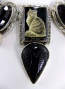 Hand Painting on Black Onyx 