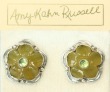 Jade & Amber Pin-Pendant with Peridot