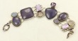 Opal & Amethyst Bracelet with Lapidolite