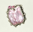 Echo of the Dreamer Large Pearl & Amethyst Clip Earrings