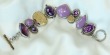 ECHO OF THE DREAMER Amethyst & Gold Drusy Bracelet--ORIGINALLY $590.00--NOW 25% OFF