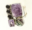 Amethyst and Fluorite Statement Ring--ONE OF A KIND