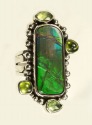 Rectangular Ammolite Ring