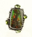 Ammolite Statement Ring