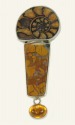 Fossilized Ammonite Lever Back Earrings