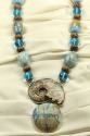 Opalized Ammonite Statement Necklace