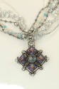 Antique Diamond Micro-Mosaic Necklace with Bird Design