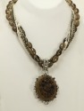 Antique Vulcanite Primrose Cameo Necklace