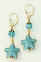 Aqua Sea Glass Stretch Bracelet--LAST ONE AVAILABLE