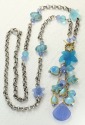 Aqua Starfish Lever Back Dangles