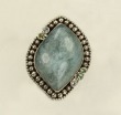 ECHO OF THE DREAMER Large Free Form Aquamarine Statement Ring--ORIGINALLY $535.00--NOW 25% OFF