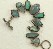 Echo of the Dreamer Opal,  Aquamarine, & Drusy Bracelet