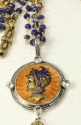 Mars & Valentine Jeanne d'Arc Antique Cameo Pendant Necklace