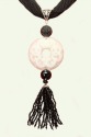 Asian Inspired Black & White Necklace