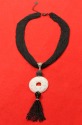 Asian Inspired Black & White Necklace