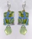  Asymmetrical Blue & Green Multi-Strand Necklace