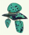 Amy Kahn Russell Azurite Malachite Pin-Pendant