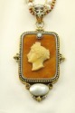 Mars & Valentine Vintage Bakelite Cameo Necklace