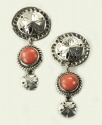Balboa Beach Post or Lever Back Natural Coral Earrings