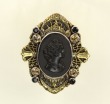 Mars & Valentine Black Cameo Ring